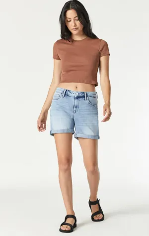 MAVI PIXIE LIGHT BRUSHED SHORTS BOYFRIEND Mavi Clothing