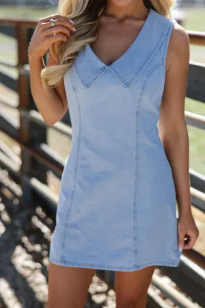Robe à col McClain Denim - Jean clair