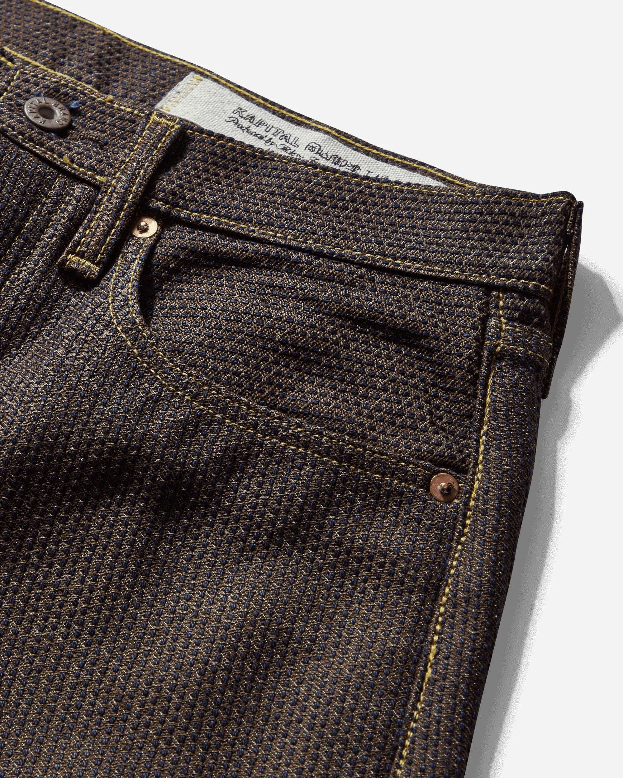 Pantalon Monkey Cisco Denim 5P Century Homme Kaki / Indigo