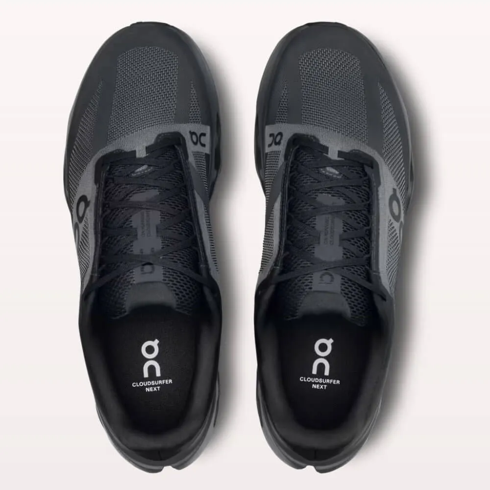 Chaussures larges Chubbies pour hommes On Men's Cloudsurfer Next - Noir / Éclipse