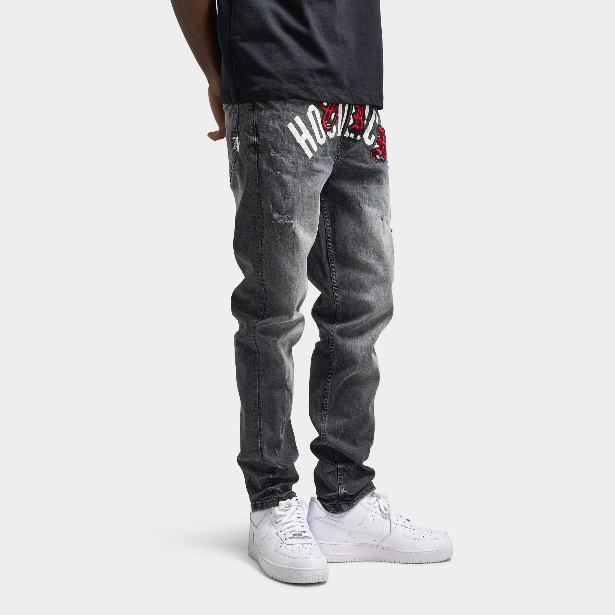 Pantalon en denim Shadow Hoodrich pour homme / Gris