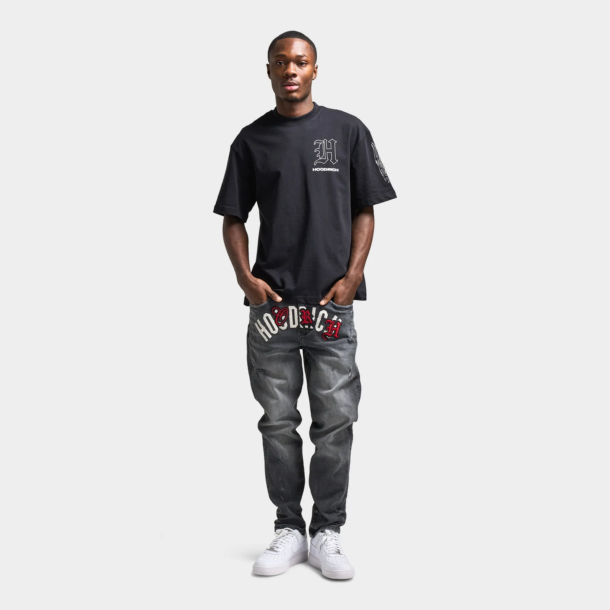 Pantalon en denim Shadow Hoodrich pour homme / Gris