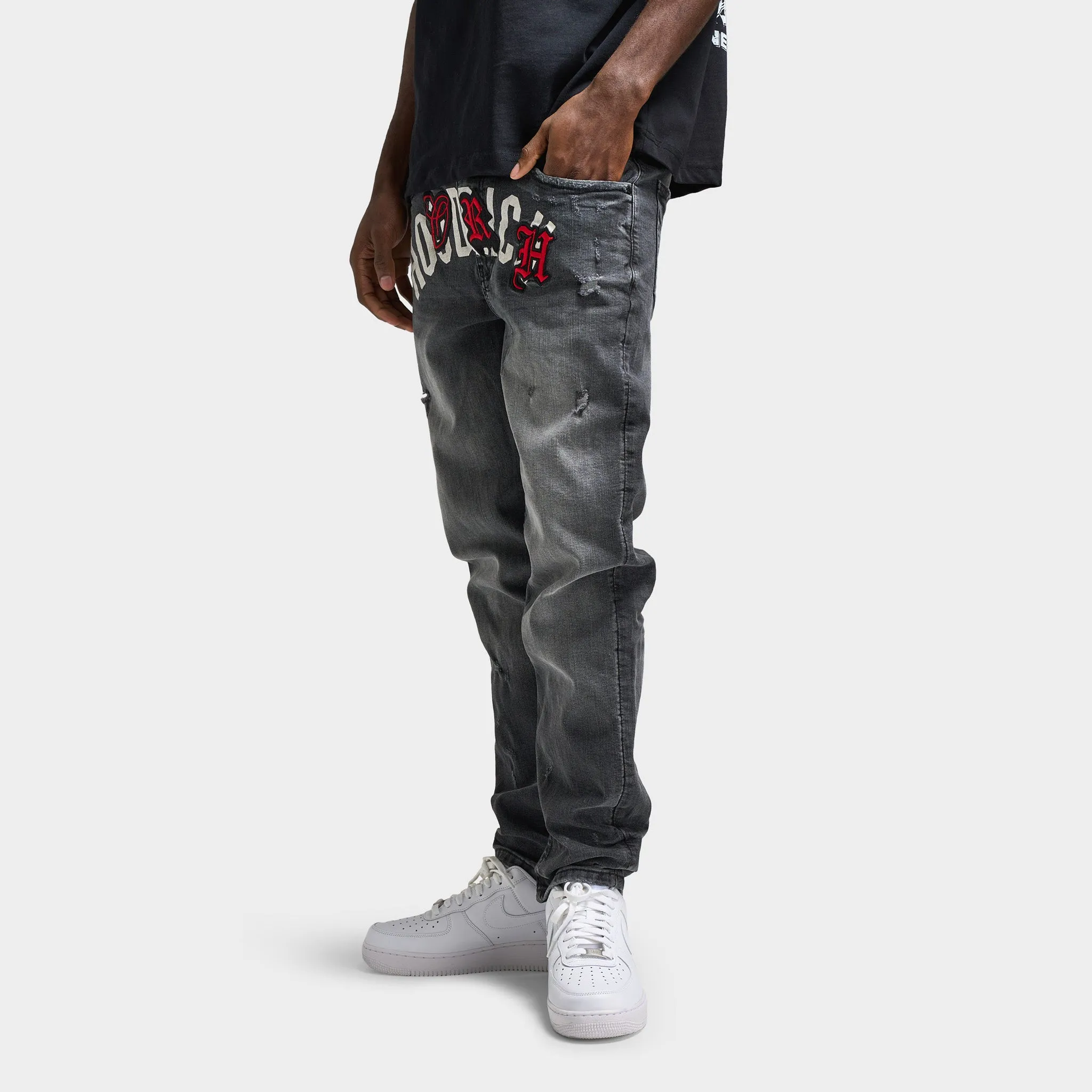Pantalon en denim Shadow Hoodrich pour homme / Gris