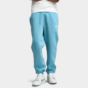 Pantalon de jogging Nike Club Fleece en denim turquoise / blanc pour homme