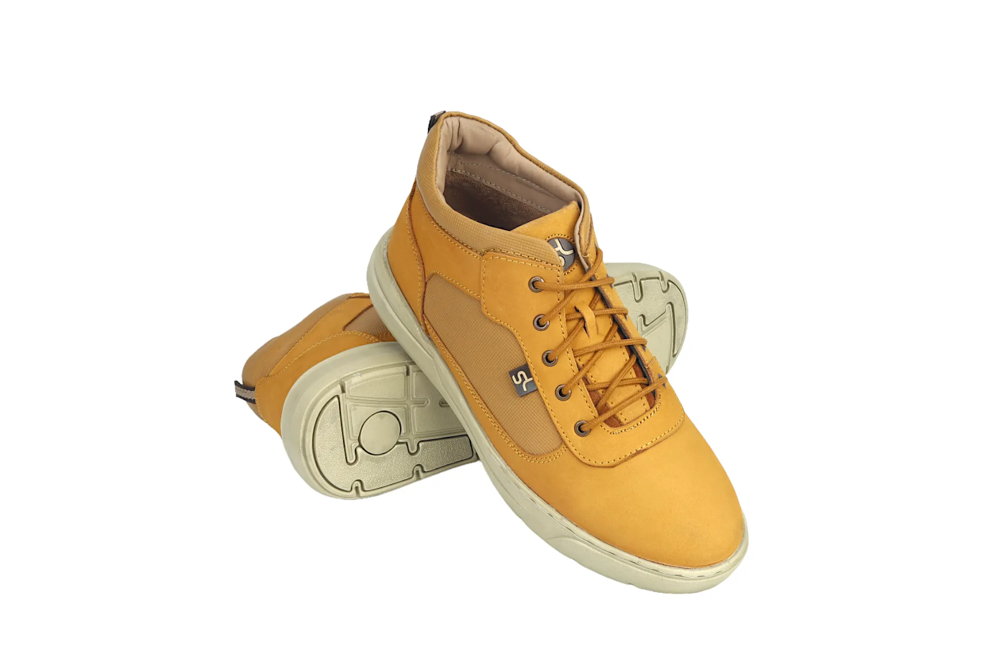 Chaussure Bottine Décontractée en Cuir Nubuck pour Homme 38015