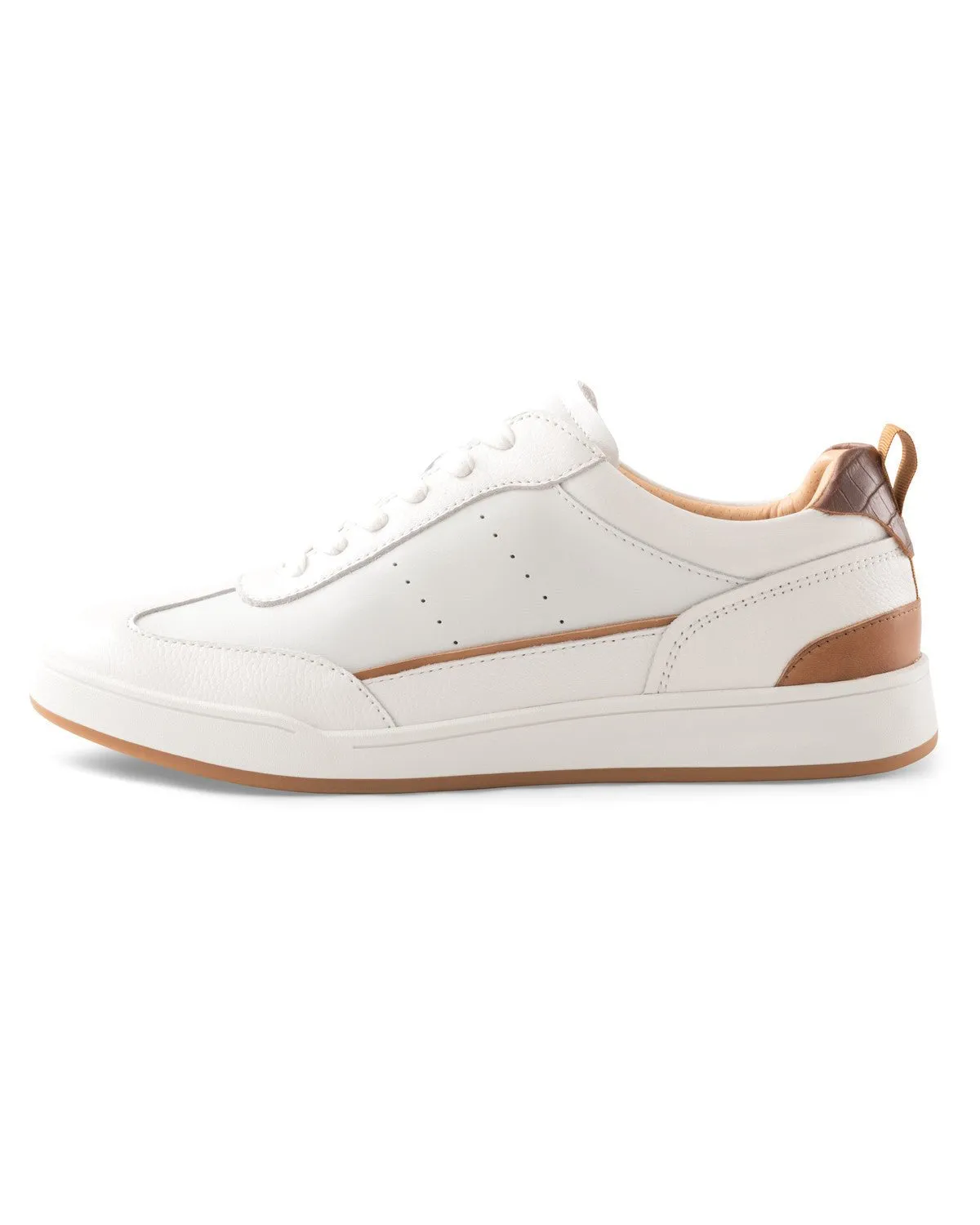 Baskets Tori Richard Johnnie-O Topspin Royale pour Homme - Blanc