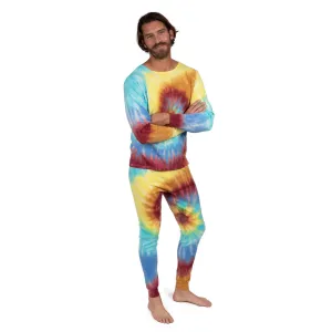 Pyjama deux pièces en coton pour homme - Technique tie-dye