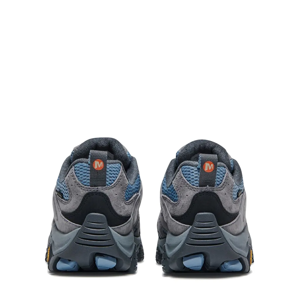 Chaussure de randonnée imperméable Merrell Moab 3 Low pour femme en gris altitude/bleu