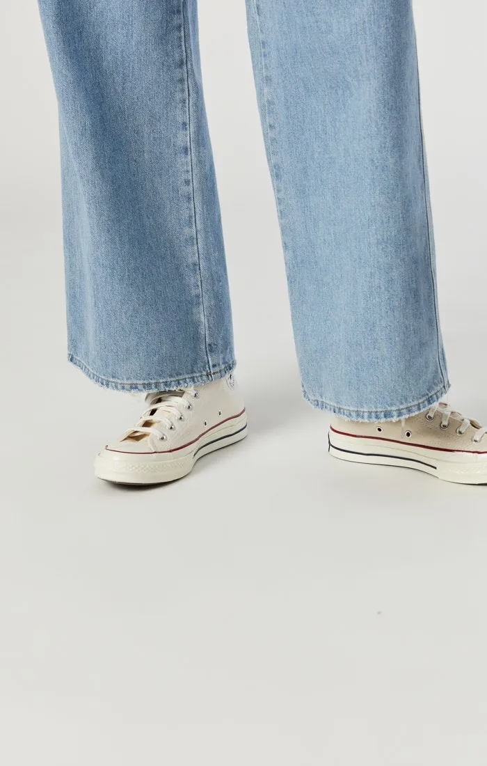 Miami Pantalon large en coton biologique bleu Mavi