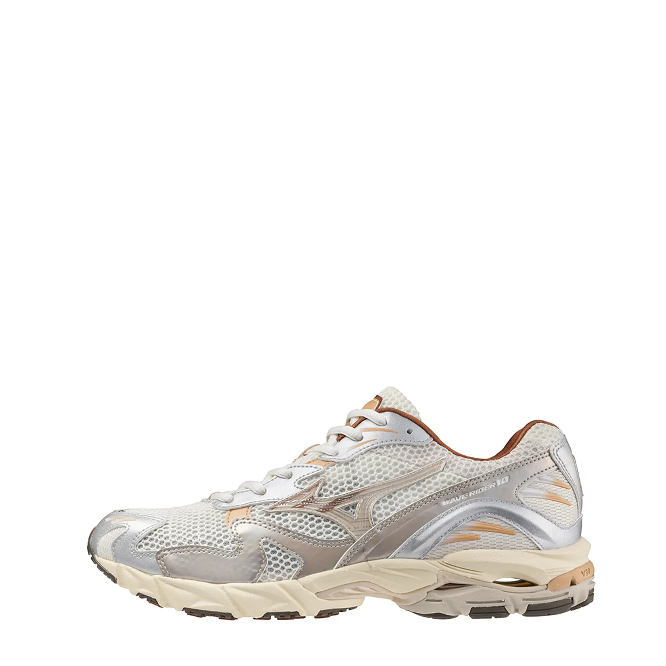 Mizuno Wave Rider 10 pour Femmes - Sable Mouvant / Sable Mouvant / Neige