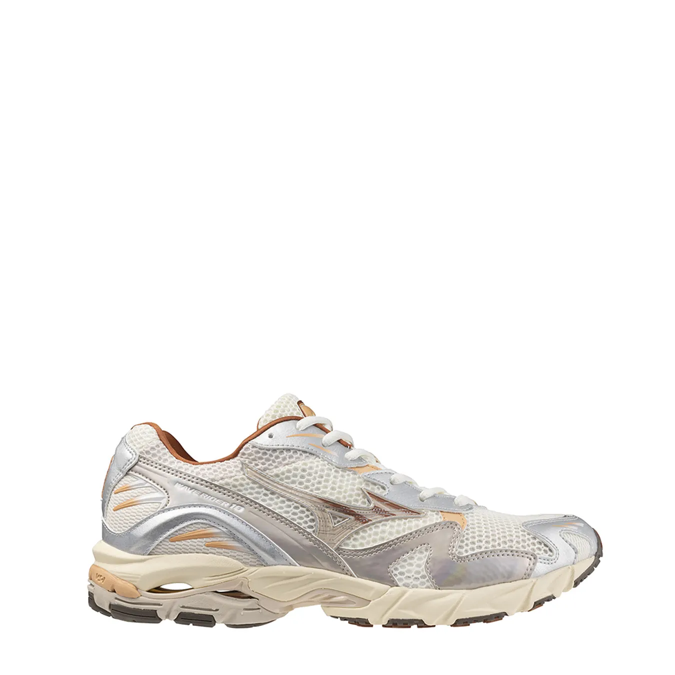 Mizuno Wave Rider 10 pour Femmes - Sable Mouvant / Sable Mouvant / Neige
