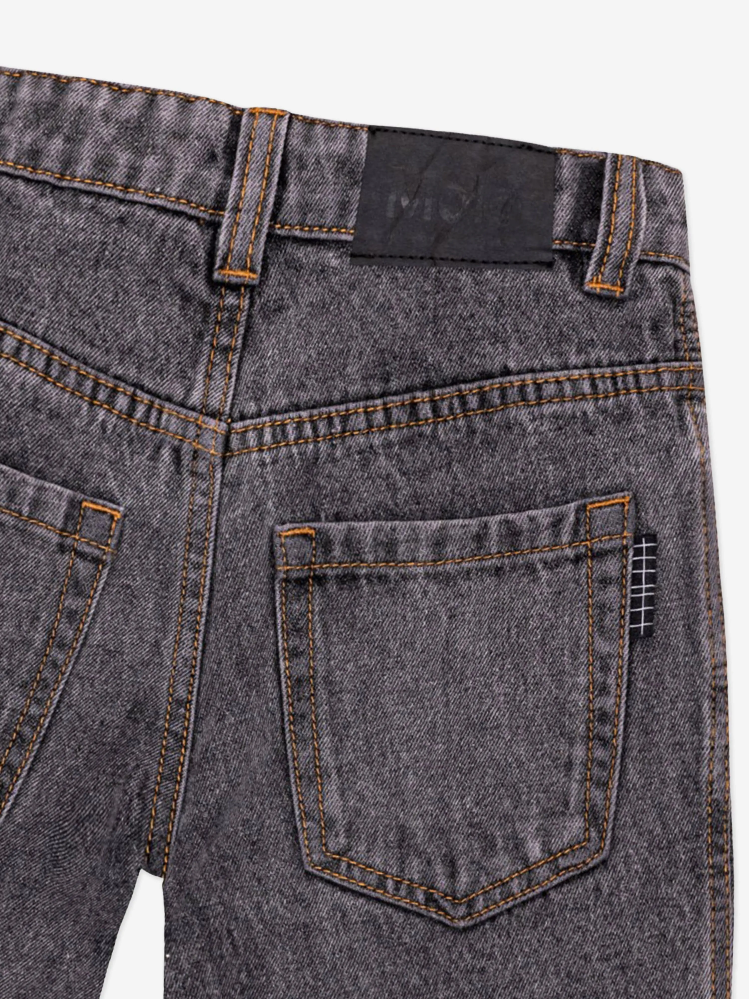Molo Boys Shorts en Denim Lavé Noir