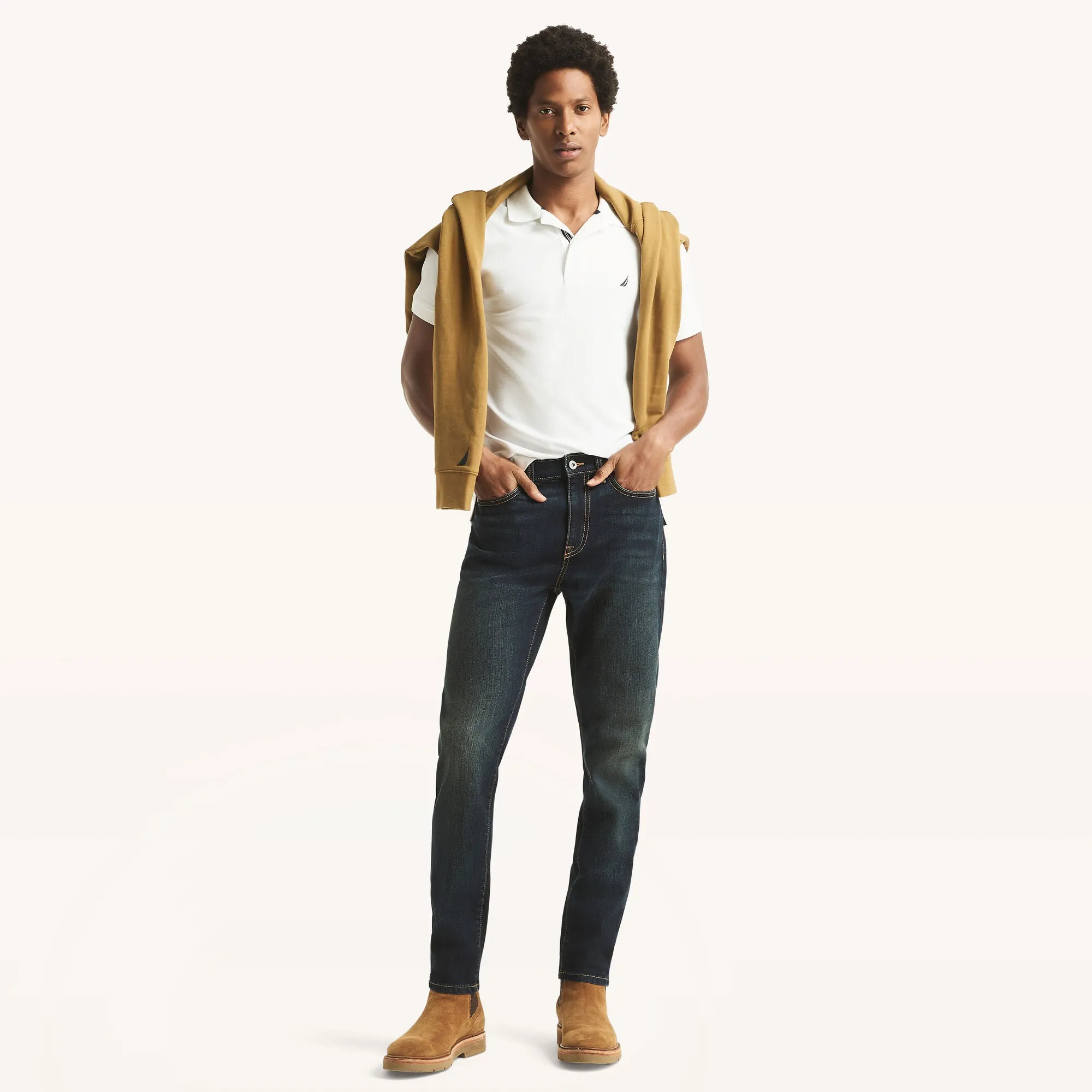 Nautica Jean Slim Athlétique Élastique pour Homme