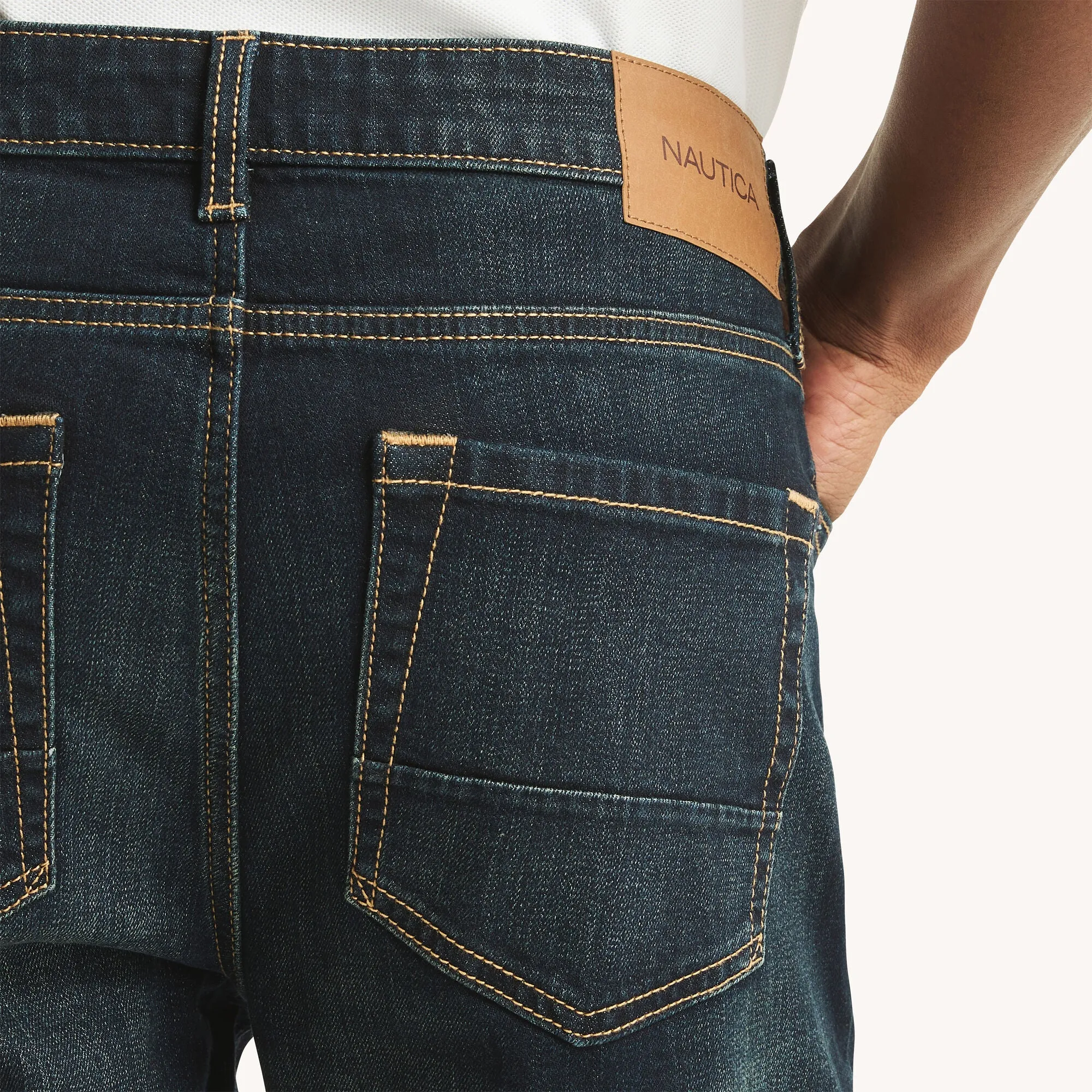 Nautica Jean Slim Athlétique Élastique pour Homme