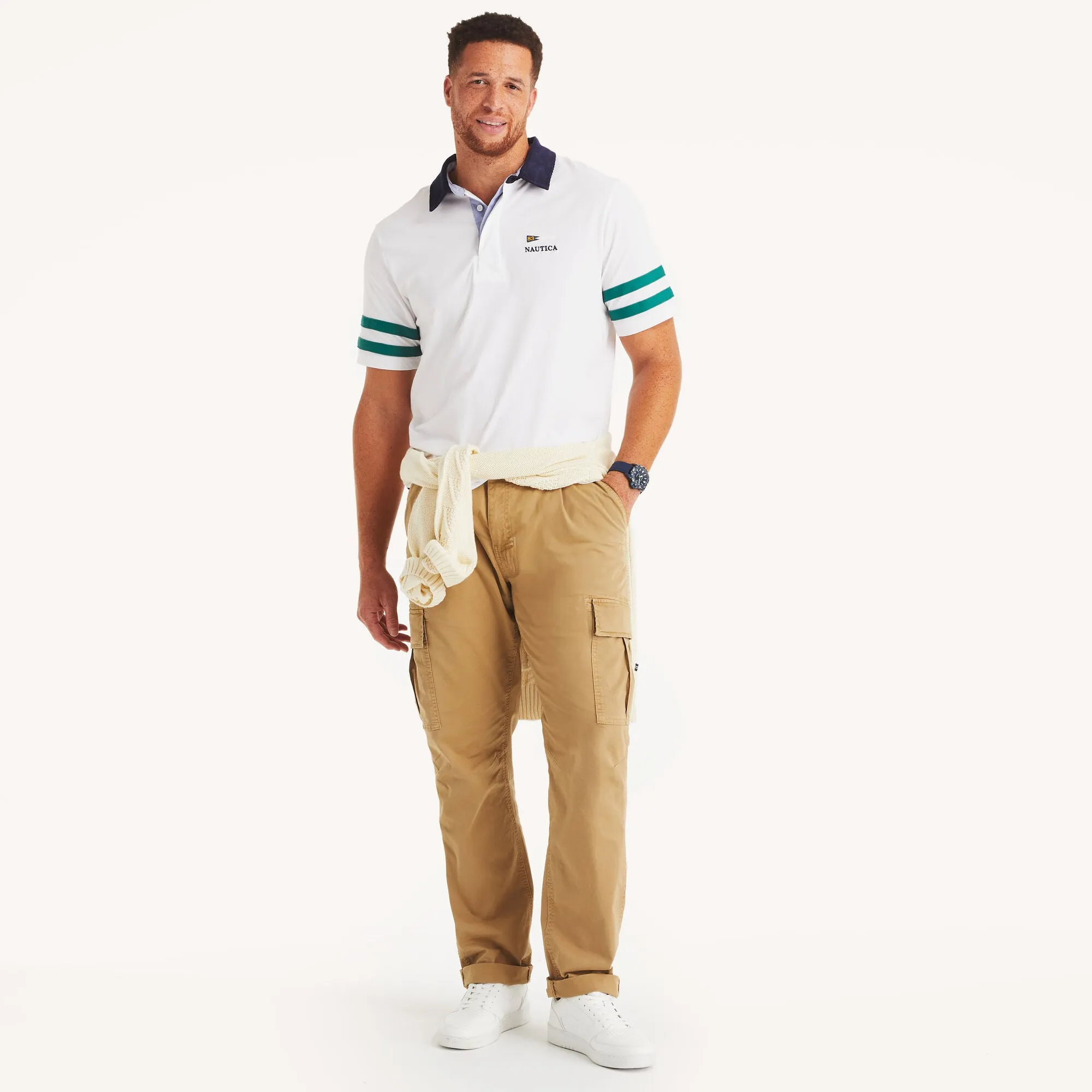 Nautica Polo Rugby Classique Homme Grandes Tailles