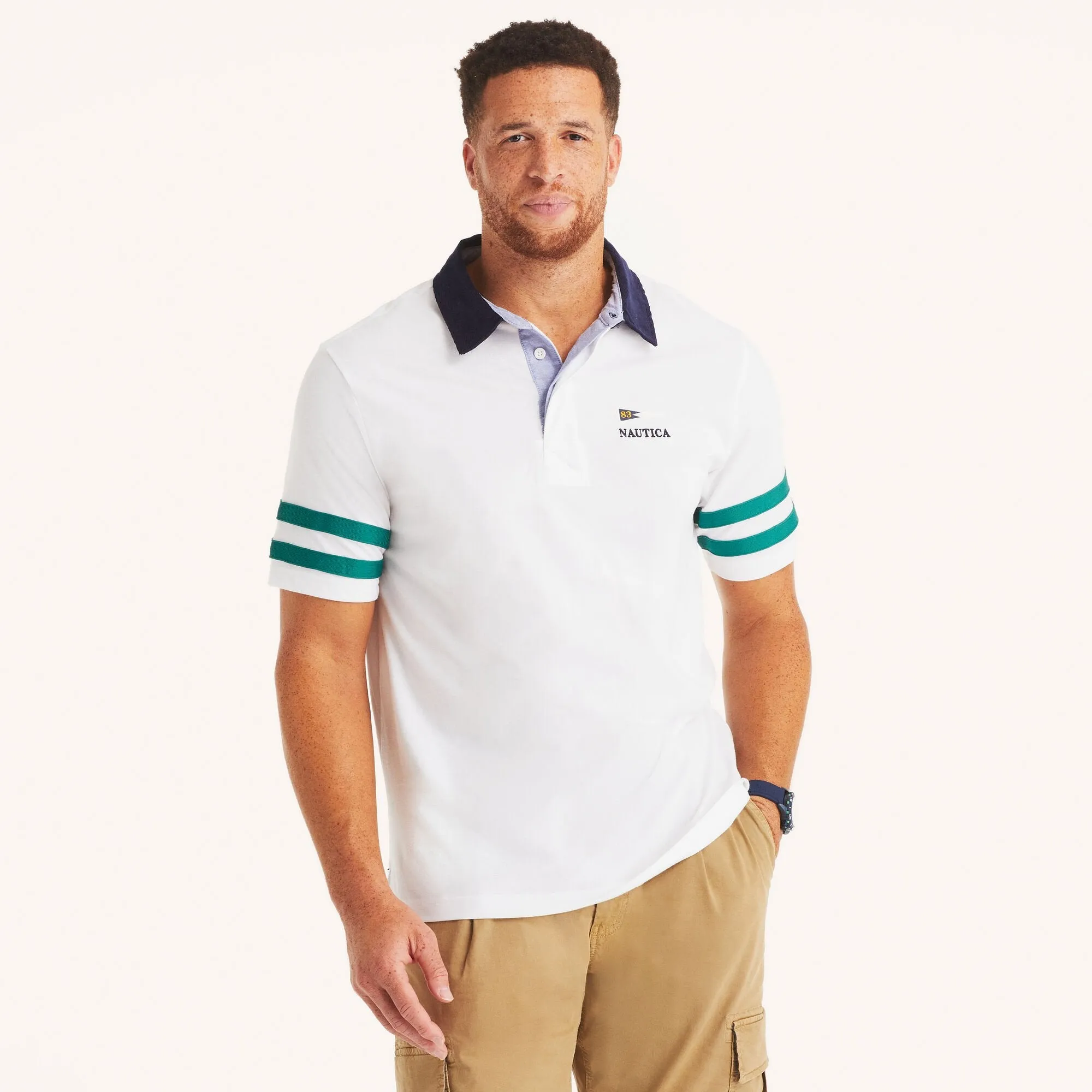 Nautica Polo Rugby Classique Homme Grandes Tailles