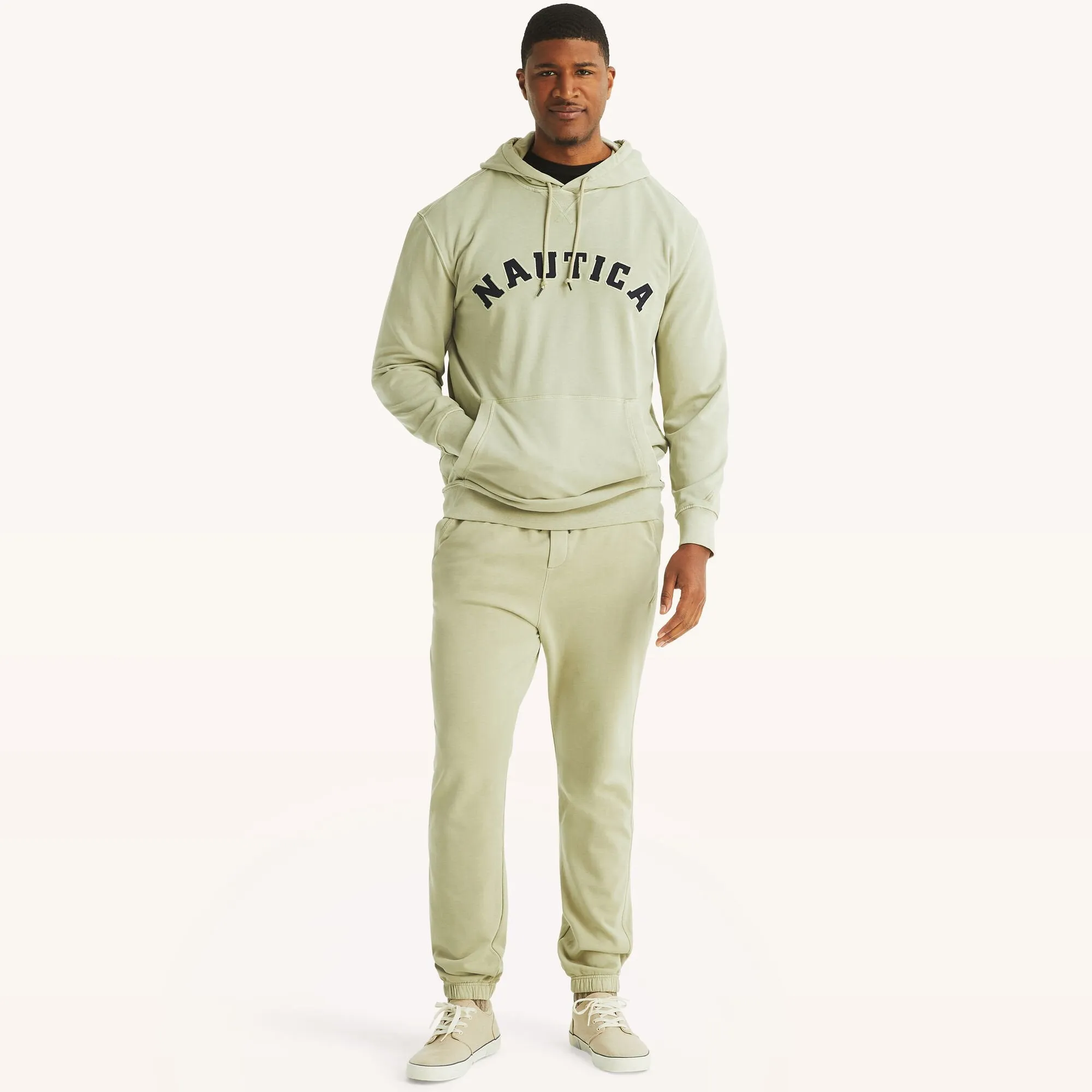 Nautica Pantalon de survêtement en French Terry pour Homme Grand et Large