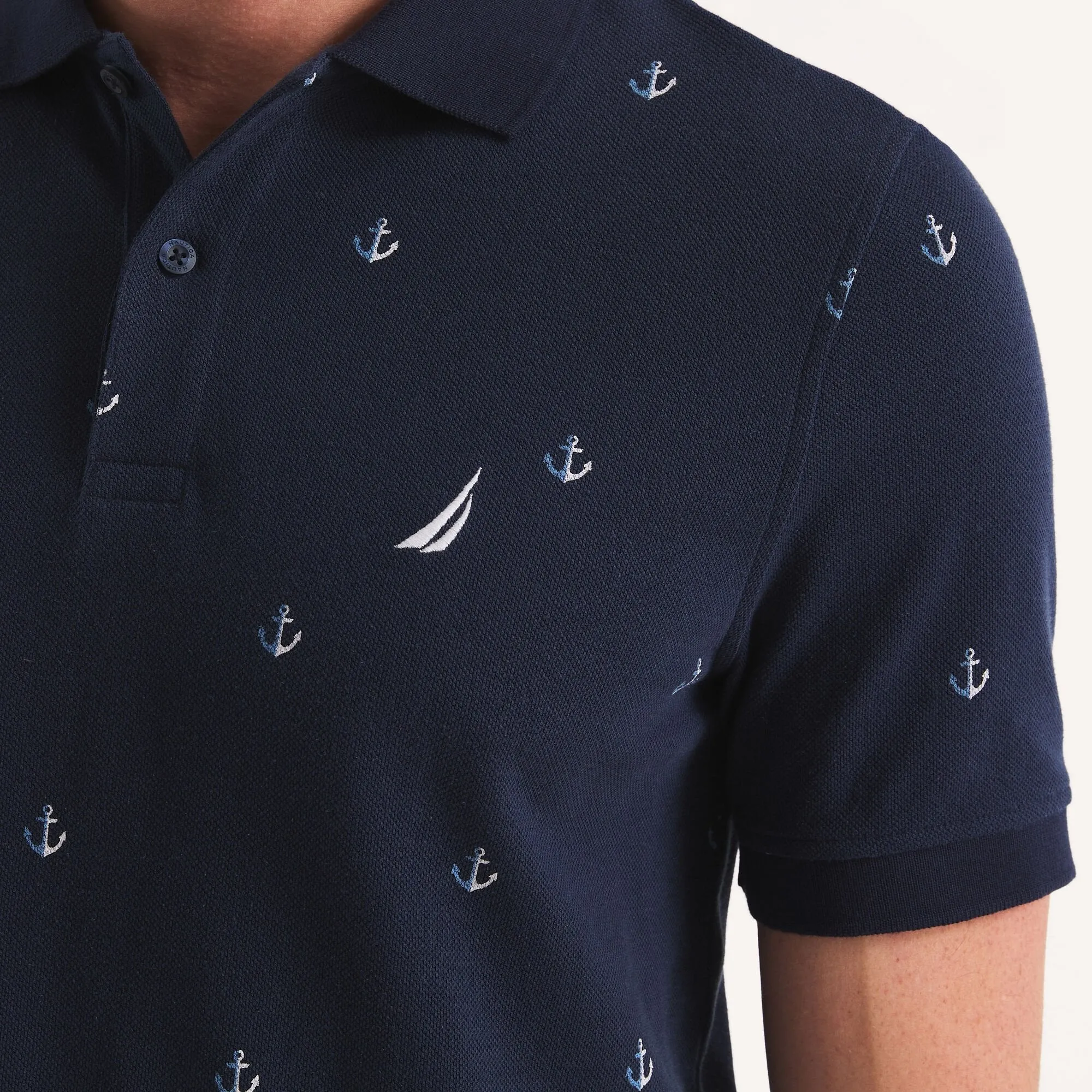 Nautica Polo Classique pour Homme Imprimé Deck