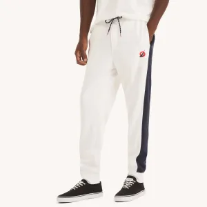 Nautica Pantalon de jogging en polaire à motifs colorés pour homme