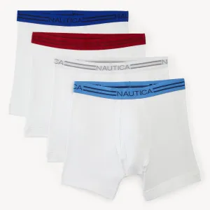 Nautica Boxers Coton Homme, Lot de 4