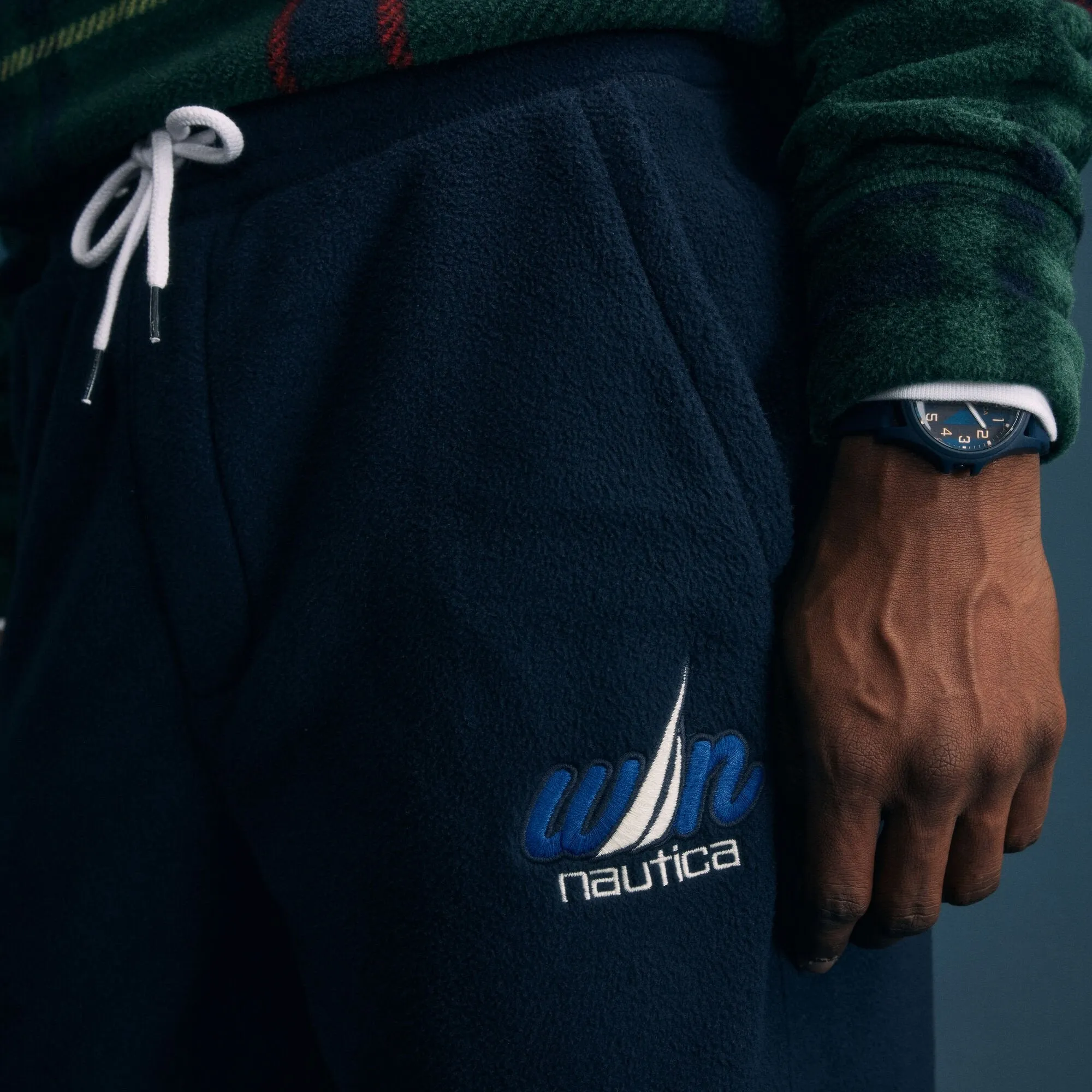 Nautica Pantalon de jogging en polaire Eddie Win X Nautica Nautex pour homme
