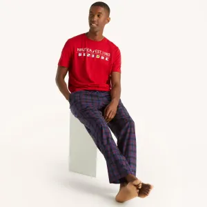 Pantalon de pyjama en polaire à motif carreaux pour homme Nautica