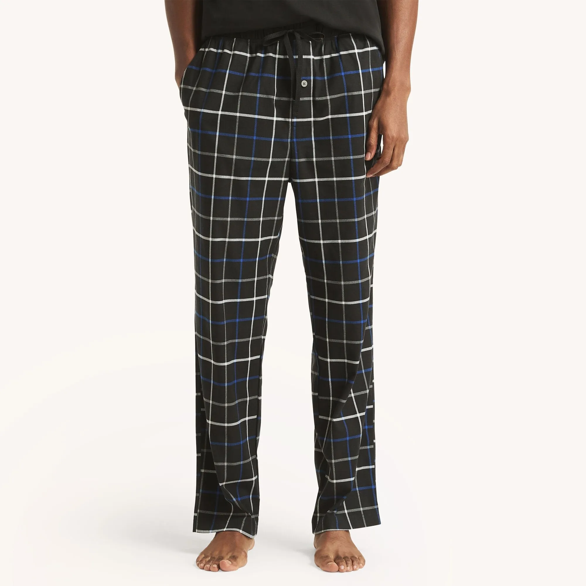 Pantalon de pyjama en polaire à motif carreaux pour homme Nautica