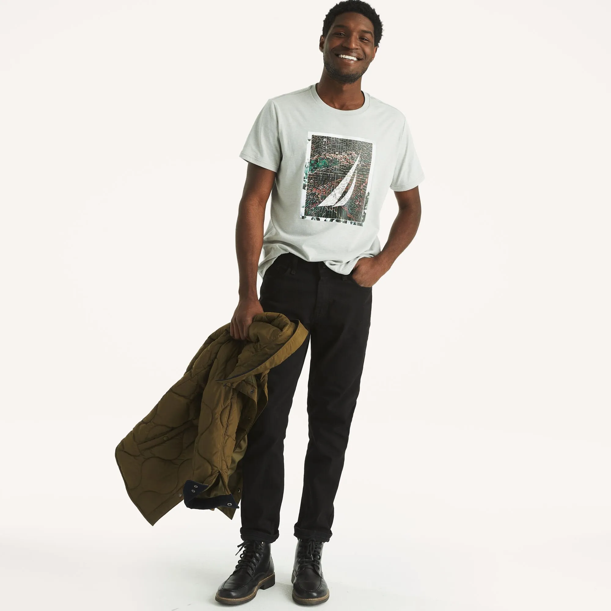 T-shirt graphique J-Class pour homme Nautica