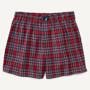 Nautica Boxer Homme à Carreaux Tissé
