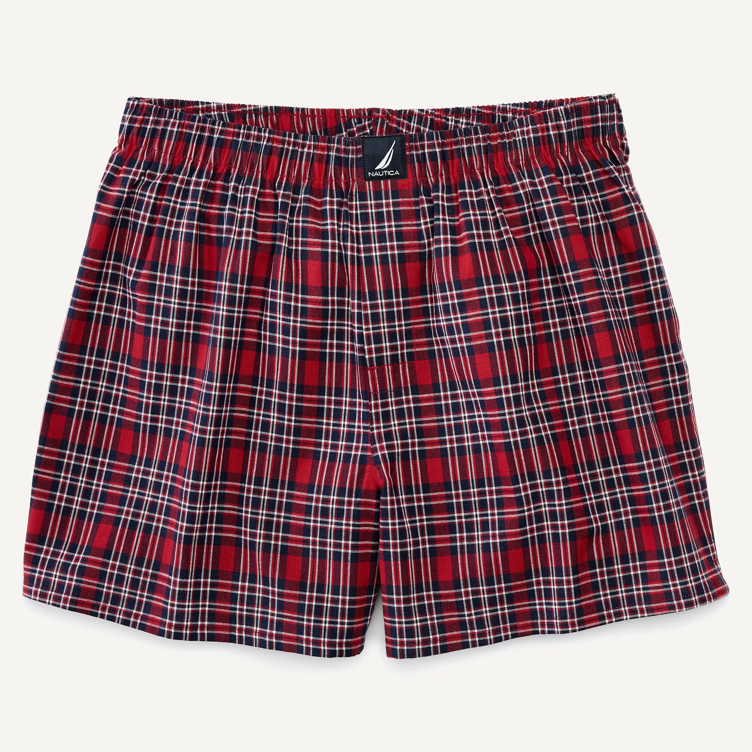 Nautica Boxer Homme à Carreaux Tissé