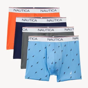 Nautica Boxers Homme Élastiques Performance, Lot de 4