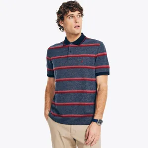 Polo rayé classique pour homme Nautica fabriqué de manière durable