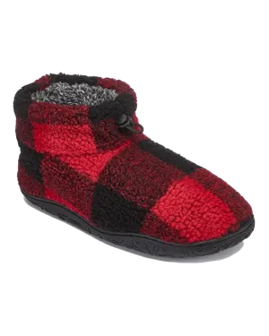 Bottes chaussons Sherpa Neeson à carreaux rouges et noirs