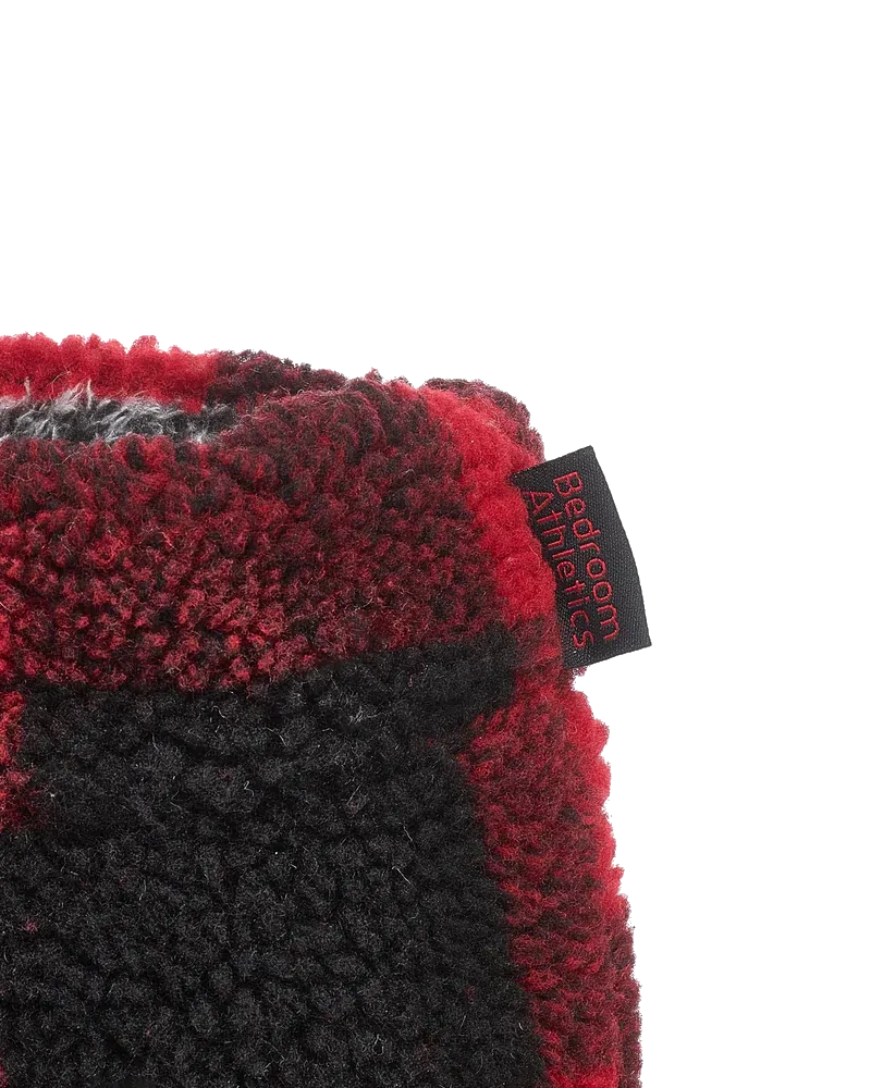 Bottes chaussons Sherpa Neeson à carreaux rouges et noirs