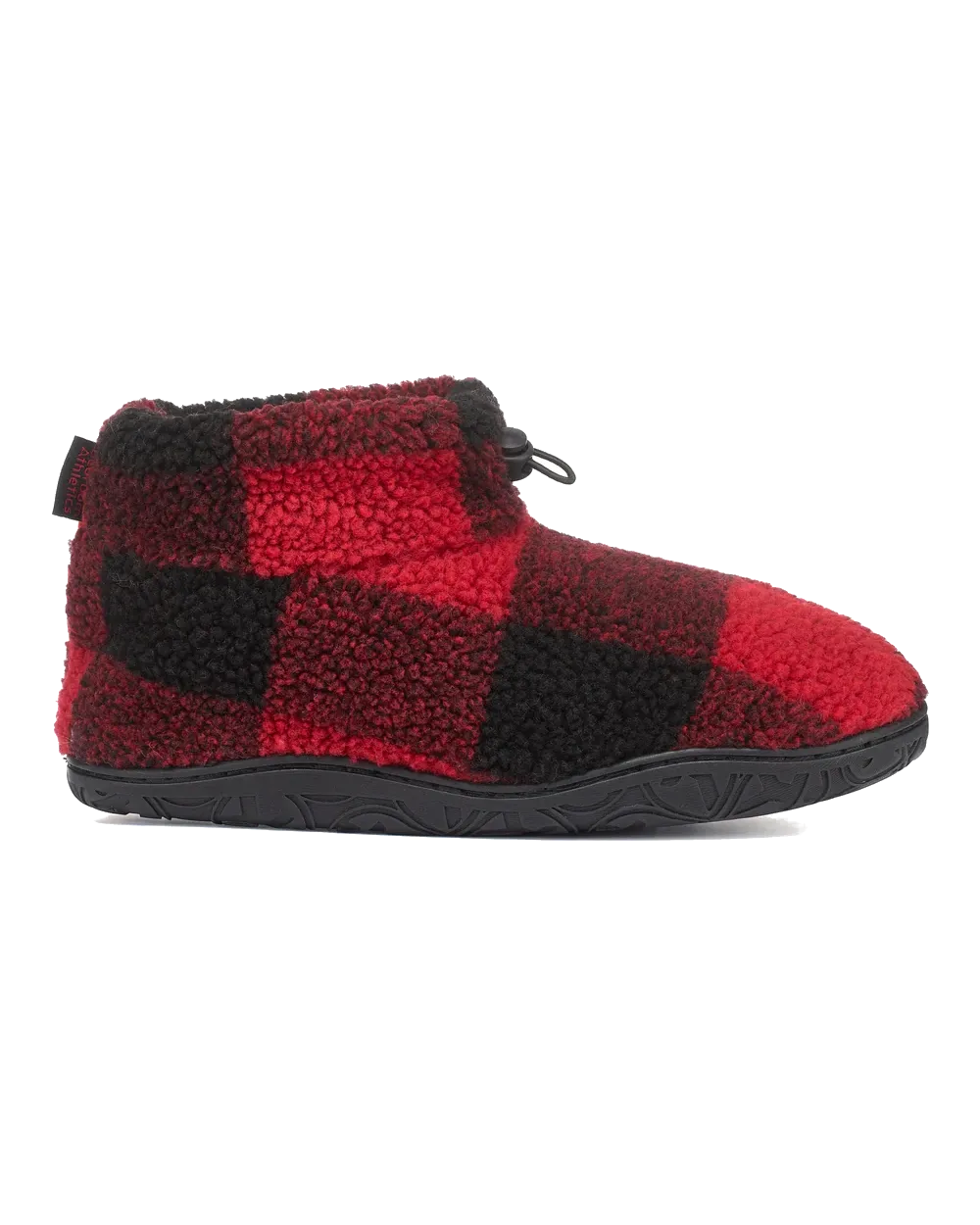 Bottes chaussons Sherpa Neeson à carreaux rouges et noirs