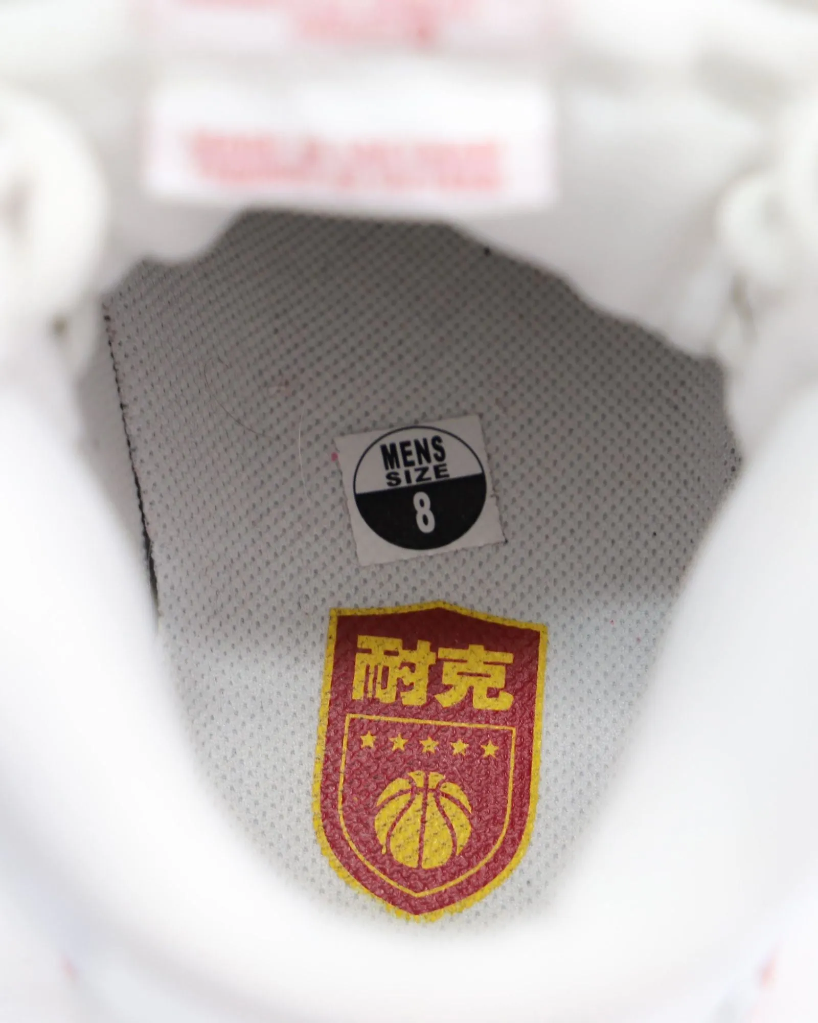 Nike Air Force 1 High 'Nai Ke' Chaussures de Sport en Cuir Blanc et Rouge