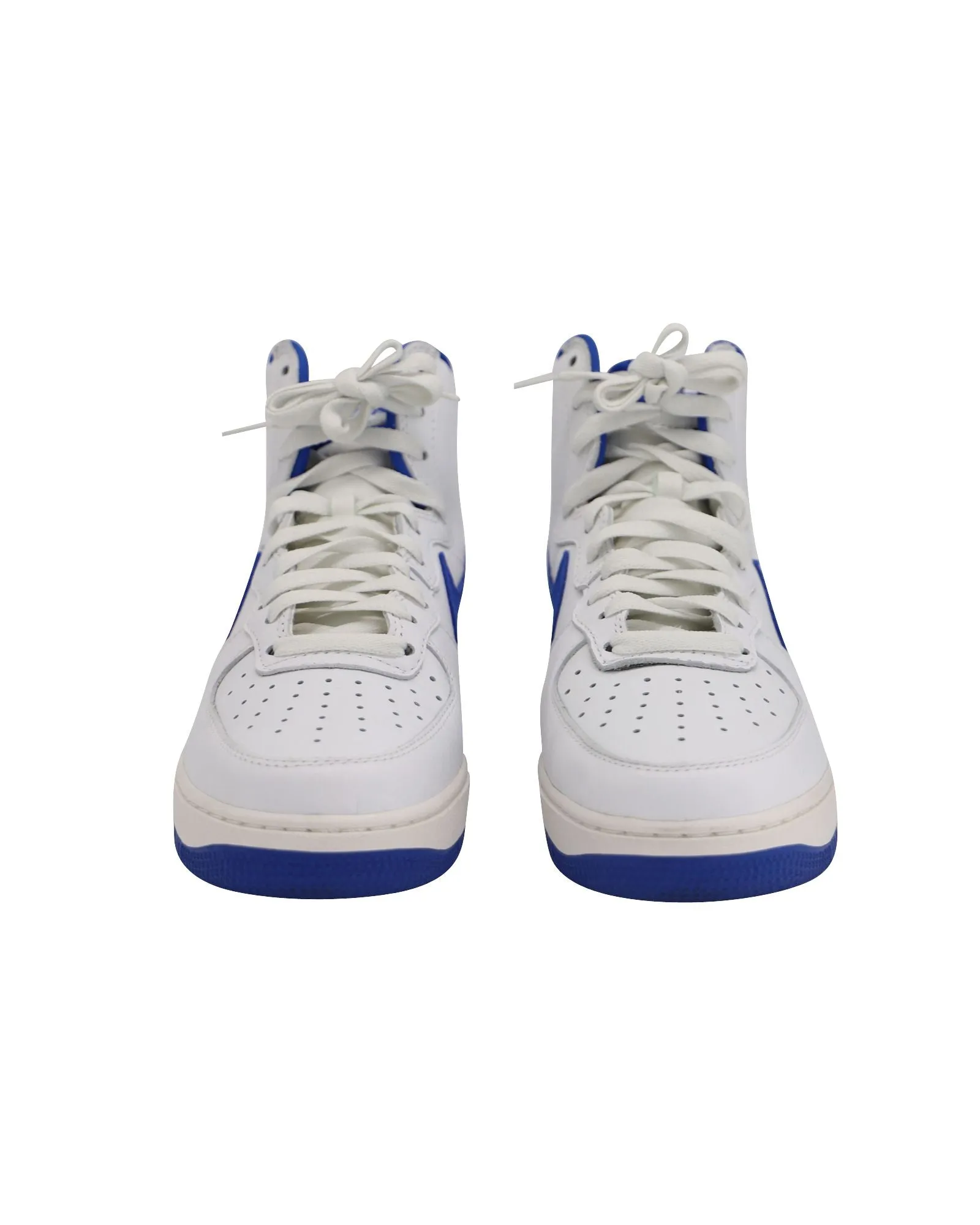 Nike Air Force 1 High Retro QS en cuir blanc Summit/bleu Game Royal