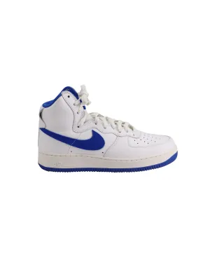 Nike Air Force 1 High Retro QS en cuir blanc Summit/bleu Game Royal