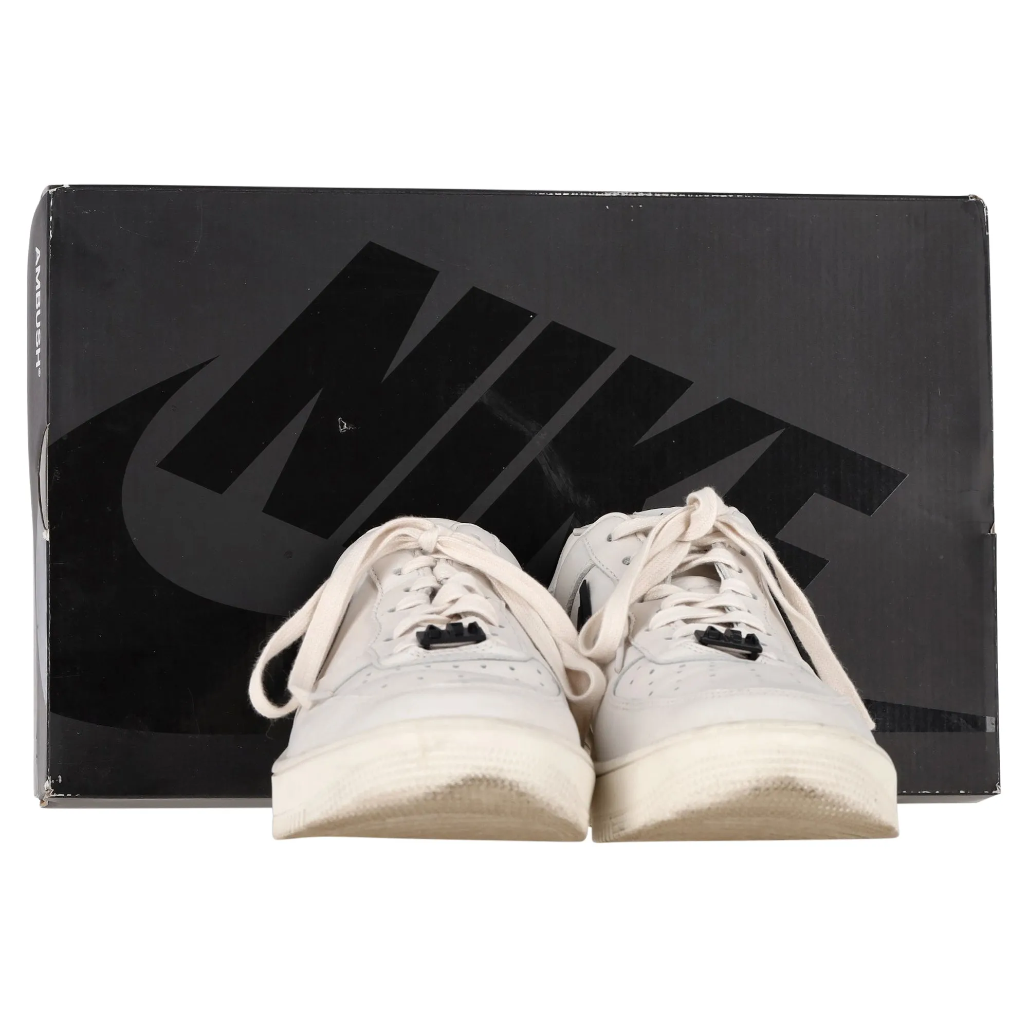 Nike Air Force 1 x AMBUSH Chaussures de sport fantômes en cuir blanc