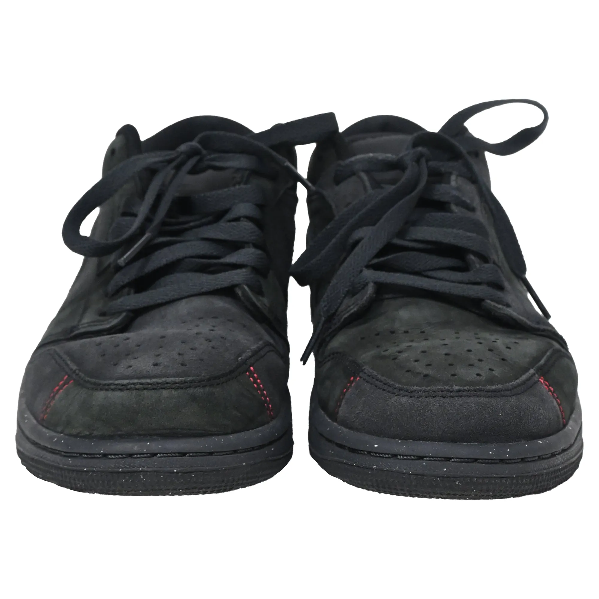 Chaussures Nike Air Jordan 1 Low SE Craft en cuir noir