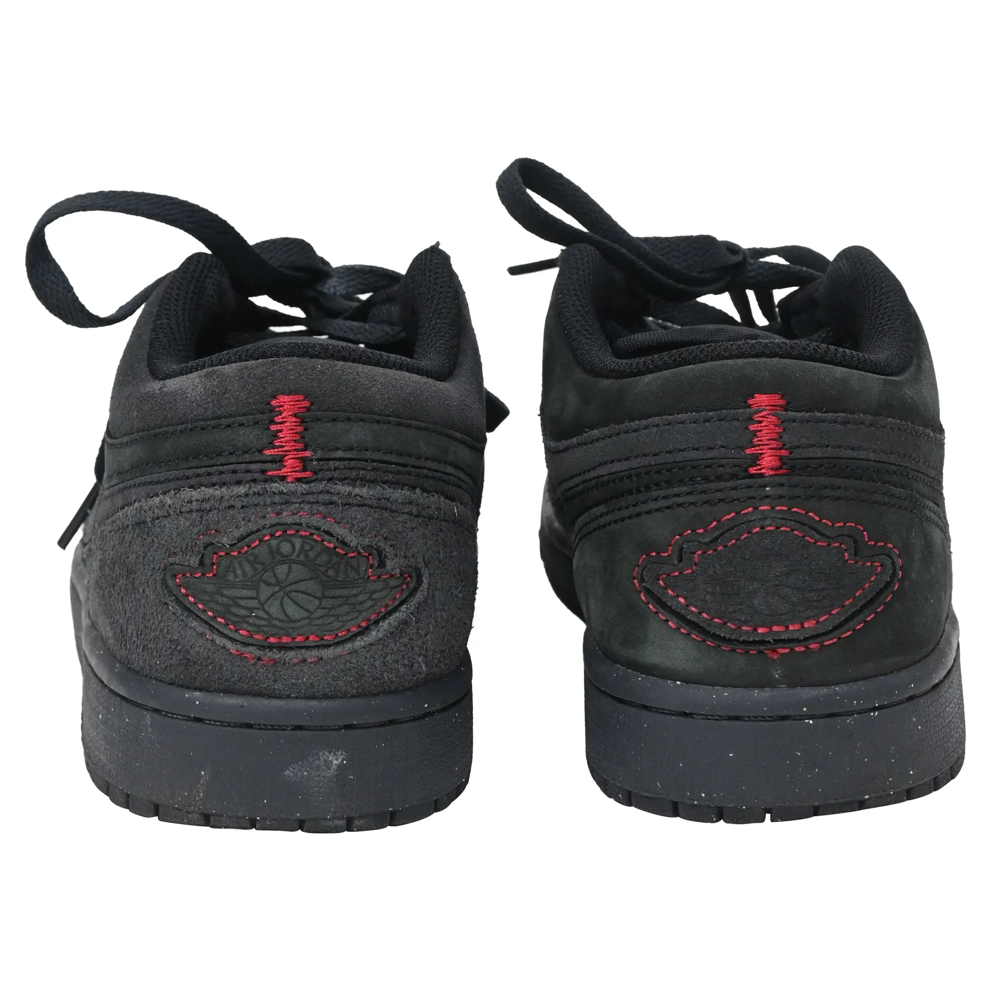 Chaussures Nike Air Jordan 1 Low SE Craft en cuir noir