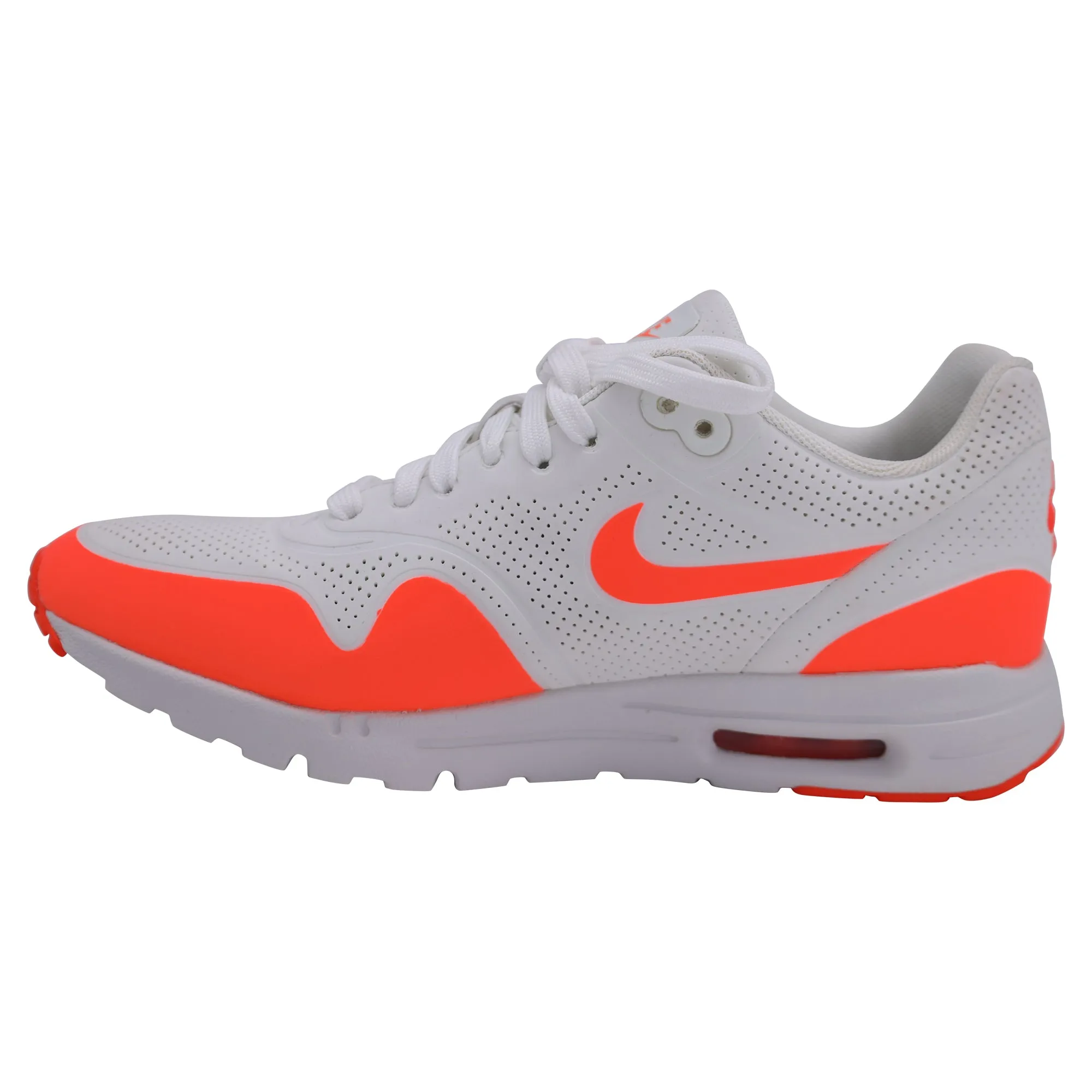 Chaussures Nike Air Max 1 Ultra Moire en daim synthétique blanc et orange