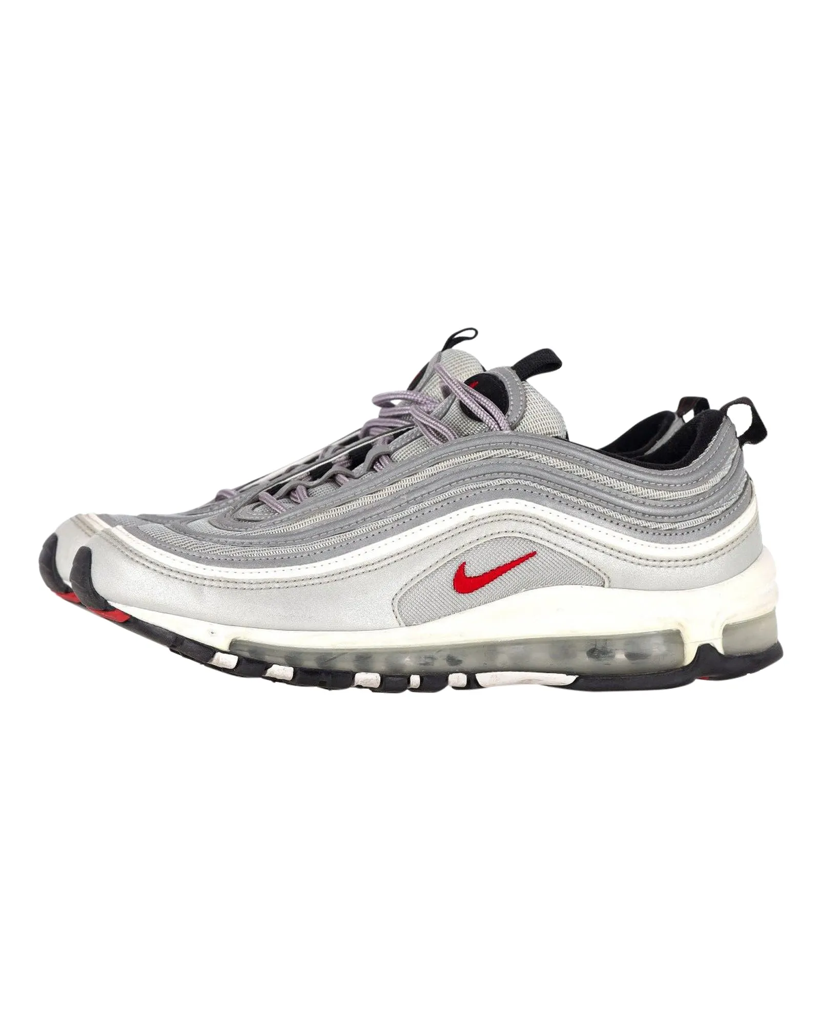 Nike Air Max 97 OG Silver Bullet Chaussures de Sport en Cuir Argenté