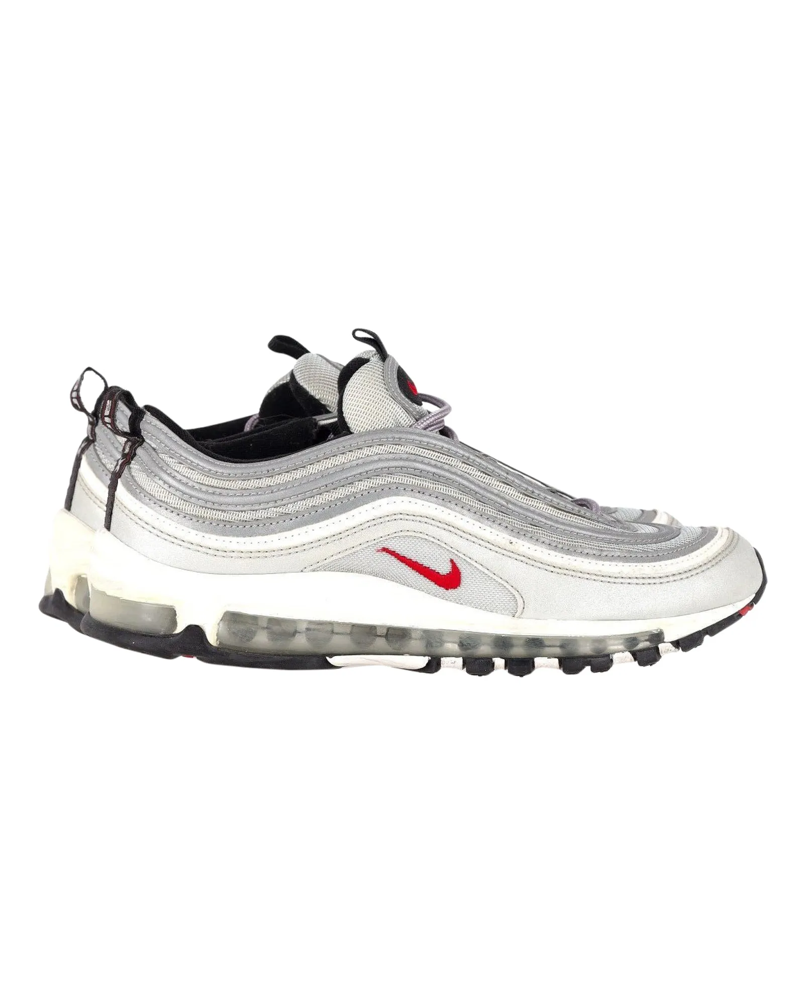 Nike Air Max 97 OG Silver Bullet Chaussures de Sport en Cuir Argenté