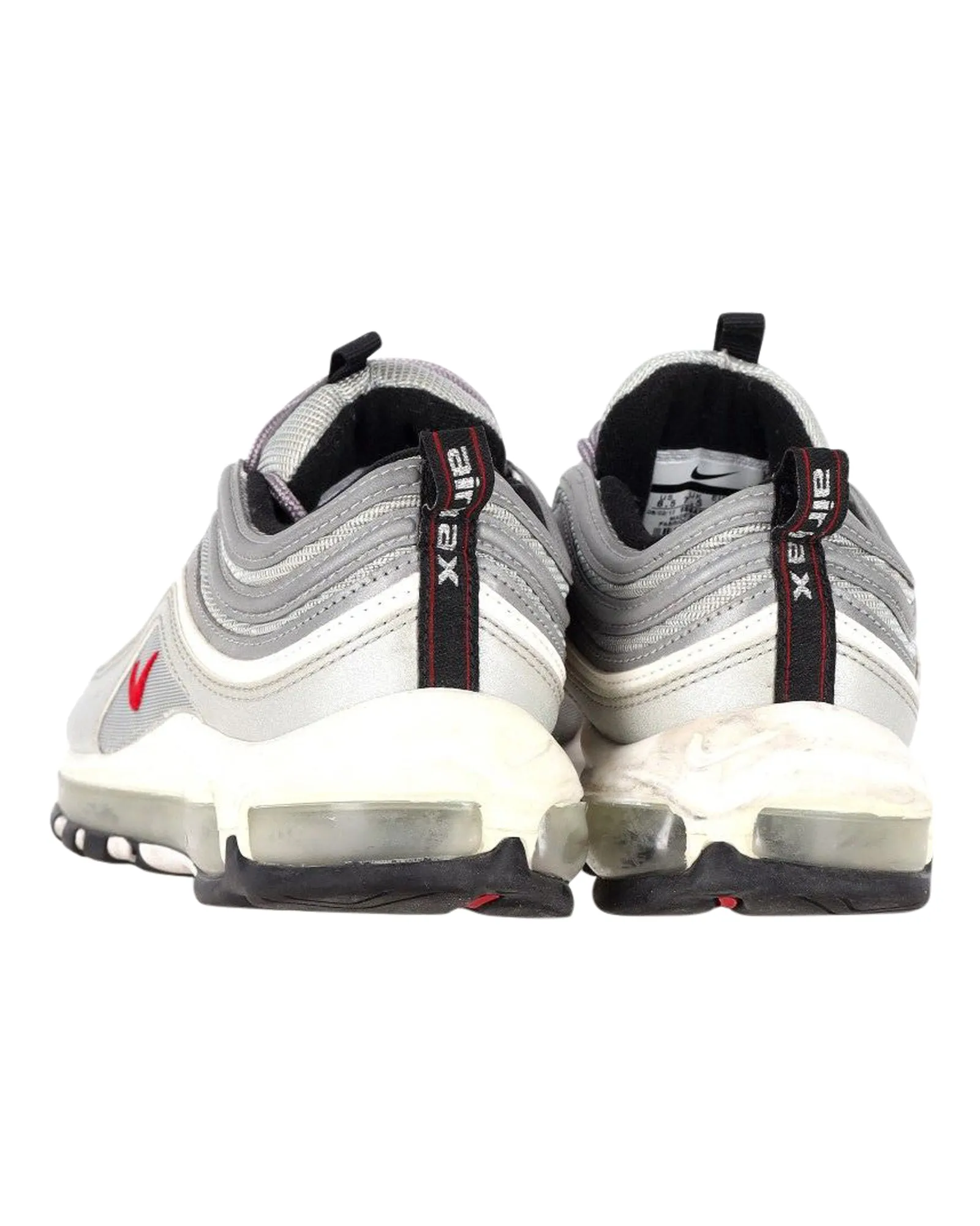 Nike Air Max 97 OG Silver Bullet Chaussures de Sport en Cuir Argenté