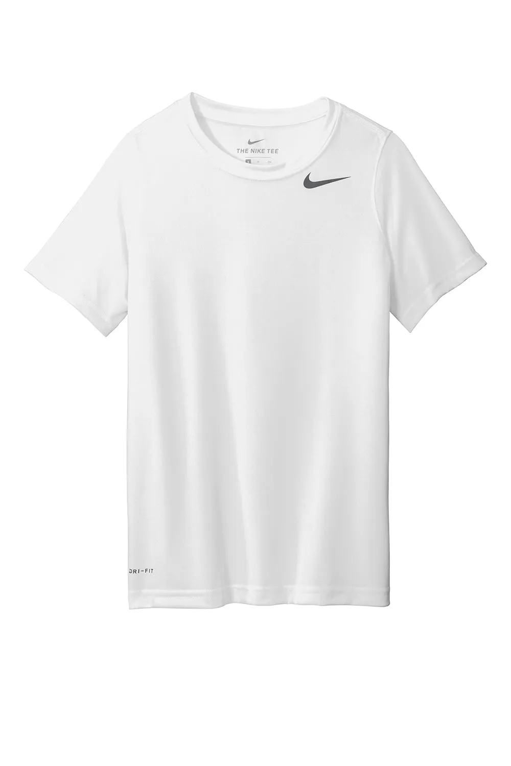 Nike Youth Team rLegend Dri-Fit T-shirt à manches courtes et col rond absorbant l'humidité - Blanc