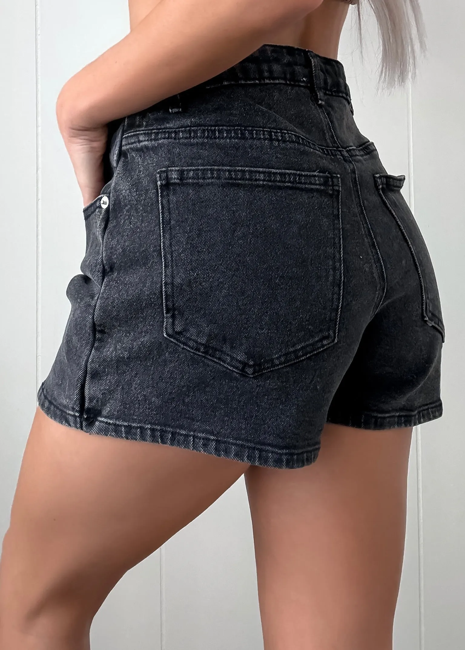 Nomad Luxe Jupe-Short en Jean - Noir