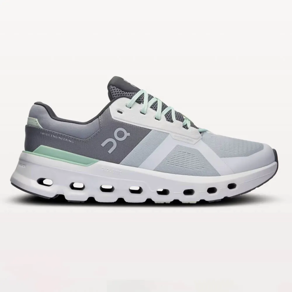 Sur les chaussures On Men's Cloudrunner 2 Wide - Glacier / Sauge Sur les vêtements On Cloud