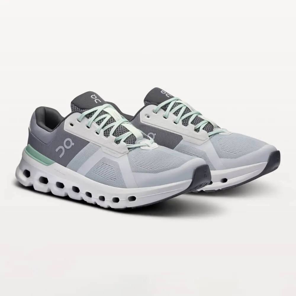 Sur les chaussures On Men's Cloudrunner 2 Wide - Glacier / Sauge Sur les vêtements On Cloud