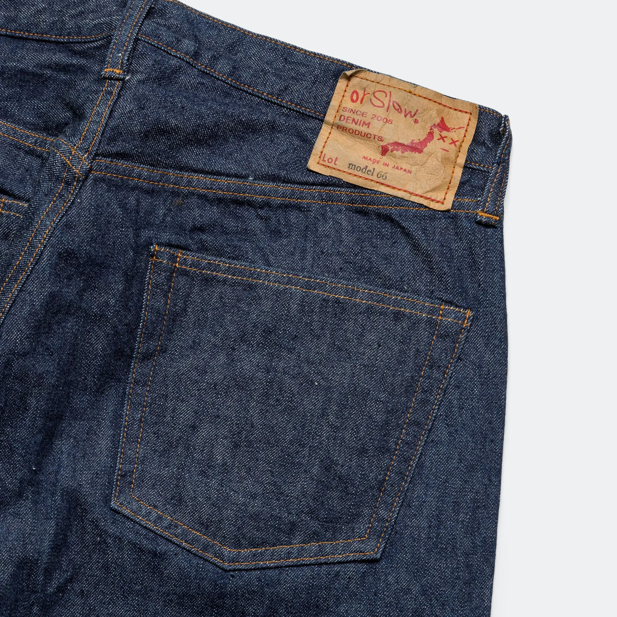 orSlow Modèle 66 Jean Standard de 1966 - Lavage Unique